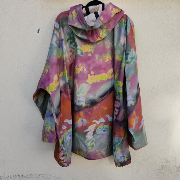 H&M Innovation CoExist Story Multicolored Nylon Anorak Popover Jacket - Picture 4 of 10